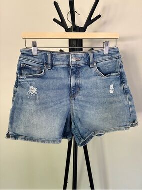 Joe Fresh Light Blue Distressed Denim Shorts